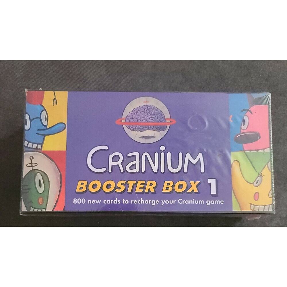 NIB Cranium Booster Box 1, 4 Decks 800 Cards For Cranium Brain Game Board SEALED